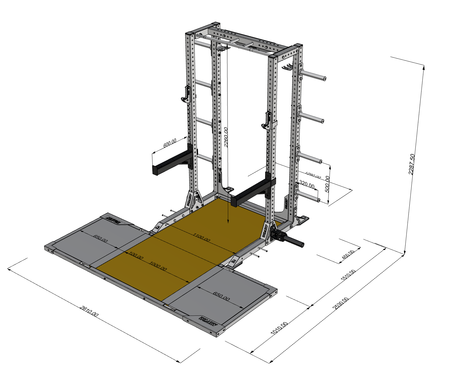 PLATFORM FOR METCON RACKS